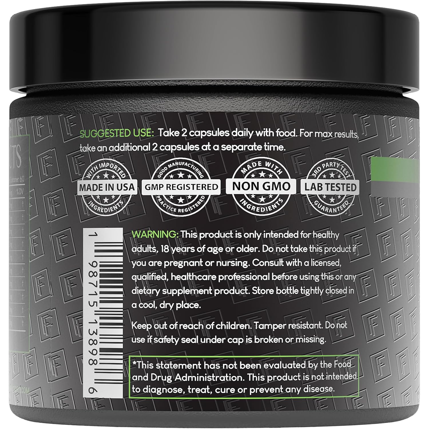 Formulation Factory Crown of Glory 10-in-1 Hair Growth Products - DHT Blocker for Men & Women with Pumpkin Seed Oil - Hair Vitamins for Faster Growth & Thickness - 120 Capsules, 2 Month Supply