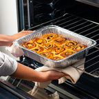 GUSTO 9x13 Inch Aluminum Foil Pans – [30 Count], Half Size Deep Steam Table Pans for Baking, Cooking, Heating, Storing & Food Prep (Formerly Comfy Package)