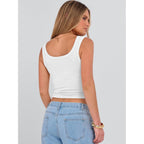 Anrabess Womens Crop Tank Tops, Soft Breathable Ribbed Slim Fit, Comfy For Basic,Casual,Going Out&Daily Wear