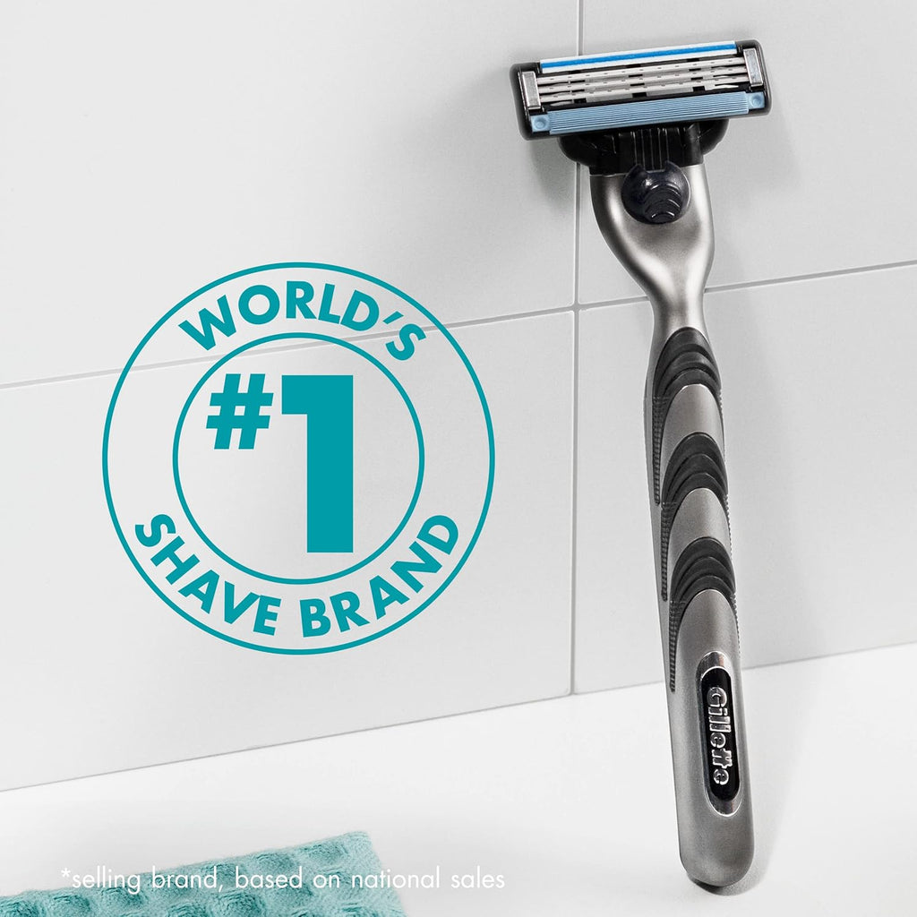 Gillette Mach3 Razor Refills for Men, 4 Razor Blade Refills