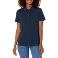 Women's Short-Sleeve Polo Shirt, Soft Stretch Cotton Jersey (Available in Plus Size)
