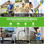Garden Hose 50Ft, Non-Expanding Water Hose With 10 Function Nozzle, Lightweight, Kink Free, Sturdy, Leak-Proof, Portable, Flexible Hose 50Ft For Outdoor, Yard, Lawn, Car Wash And Camper Use