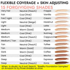 BaeBlu Organic Aloe-Based LUX Liquid Foundation, Natural Vegan Gluten-Free Made in USA, Vanilla