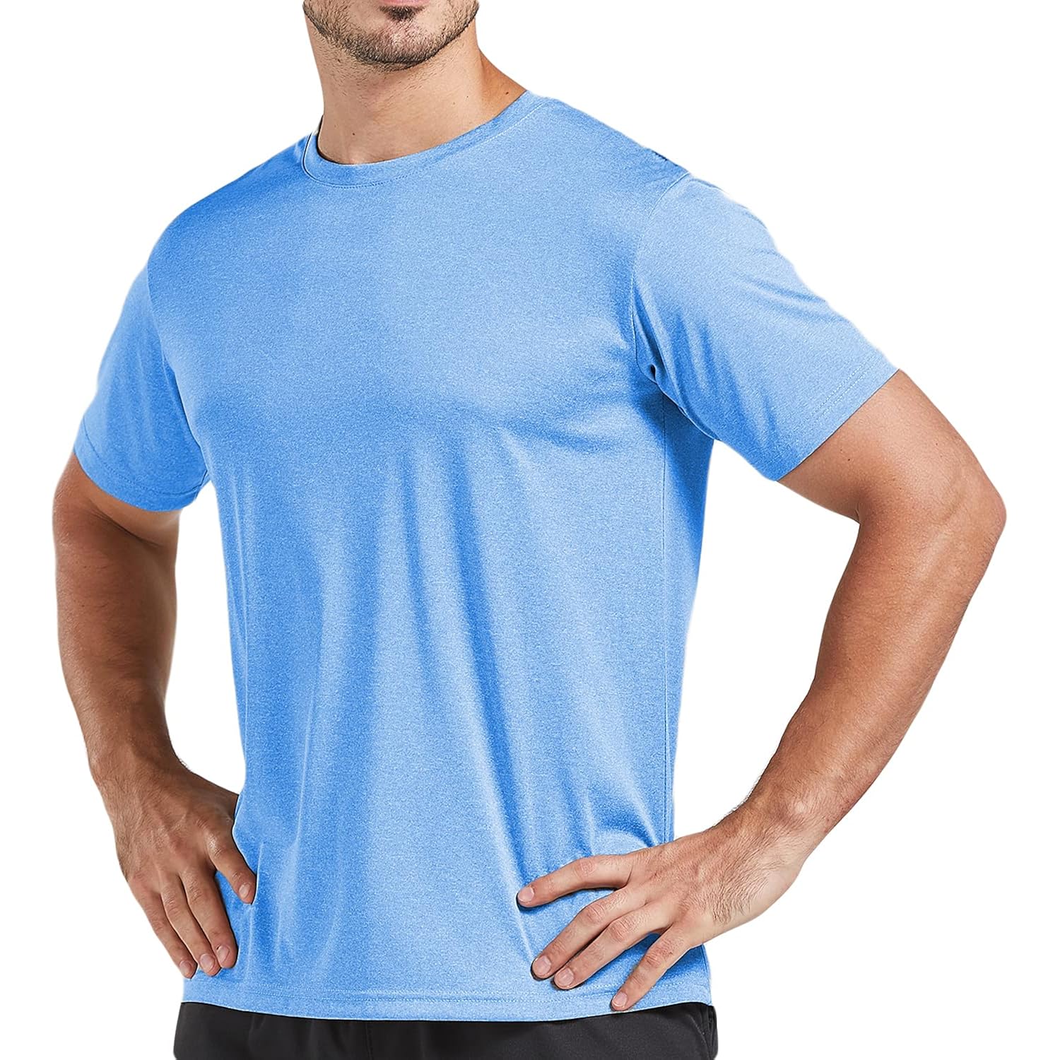 5 Pack Men'S Dry Fit T Shirts Athletic Running Gym Workout Short Sleeve Tee Shirts For Men