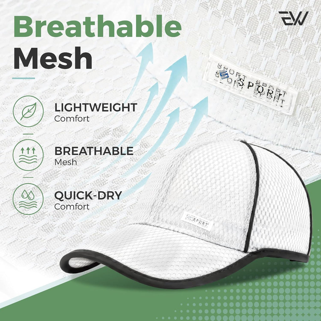 Unisex Breathable Quick Dry Mesh Baseball Cap Running Hat