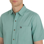 Quiksilver Men'S Regular Fit Premium Cotton Woven Short Sleeve Button Up Casual Shirt