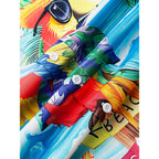 Hardaddy Men'S Summer Hawaiian Shirts Funny Performence Printed Button Down Casual Bowling Shirt