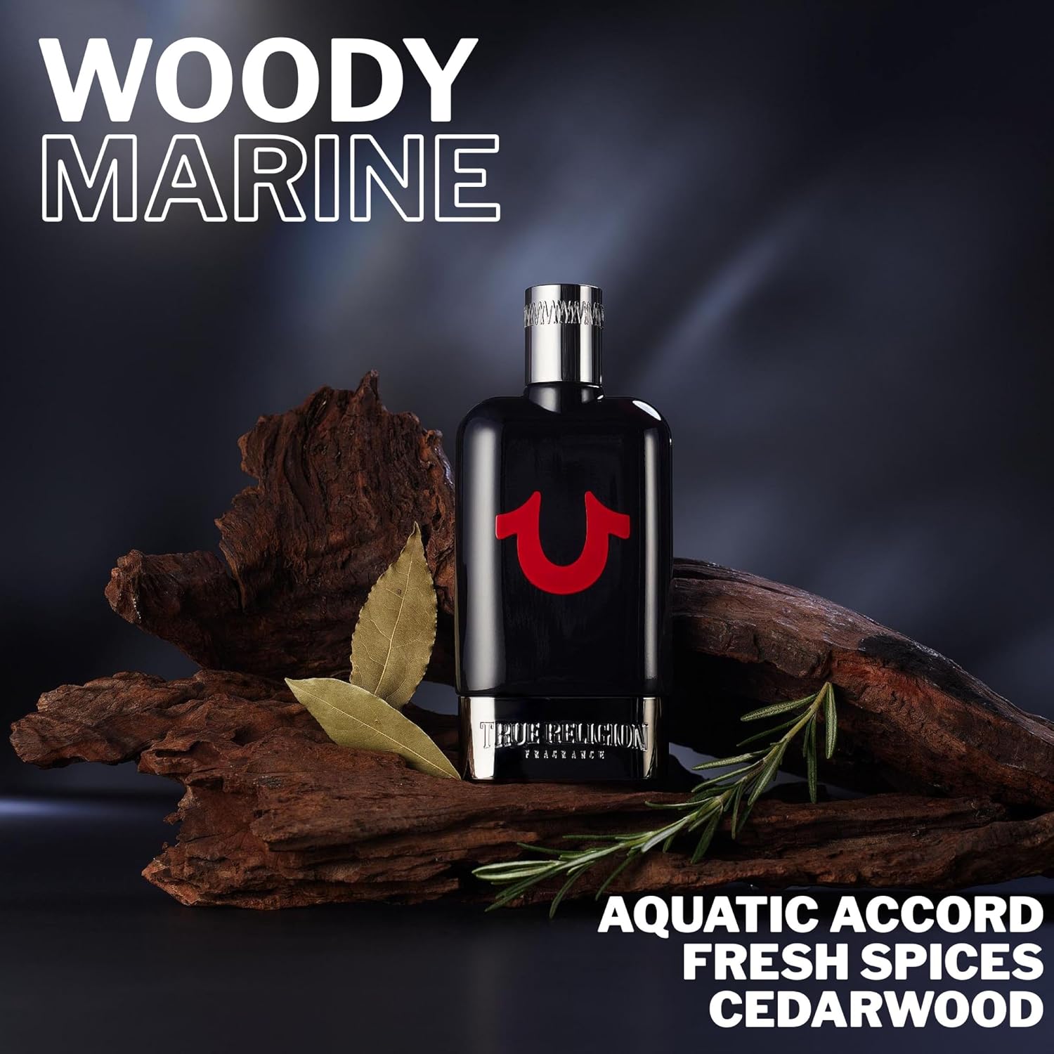 True Religion For Men - Cologne - Fresh, Woody, Wearable For Any Occasion - Citrus, Bergamot, Aquatic, Marine, Spicy, Orange Blossom, Rosemary, Coumarin, Cedarwood, Oriental, Aromatic