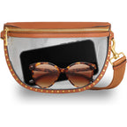 Rebecca Minkoff Darren Clear Crescent Crossbody Bag, Stadium Approved Transparent Sling Purse For Concerts And Events