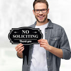 No Soliciting Sign For House, No Soliciting Yard Sign, 11X11 Inches, Rust Free Acm, Fade Resistant, Made In Usa By My Sign Center