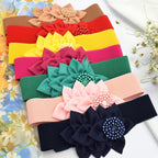 TeeYee Womens Elastic Big Décor Flowers Belt Wide Stretch Adjustable Fashion Waist Belt