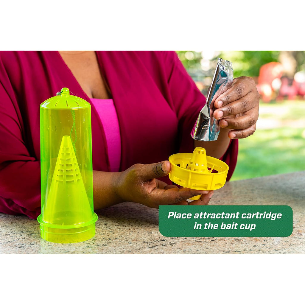 Rescue! Yellowjacket Attractant Cartridge (10 Week Supply) – For Rescue! Reusable Yellowjacket Traps - (5 Pack)