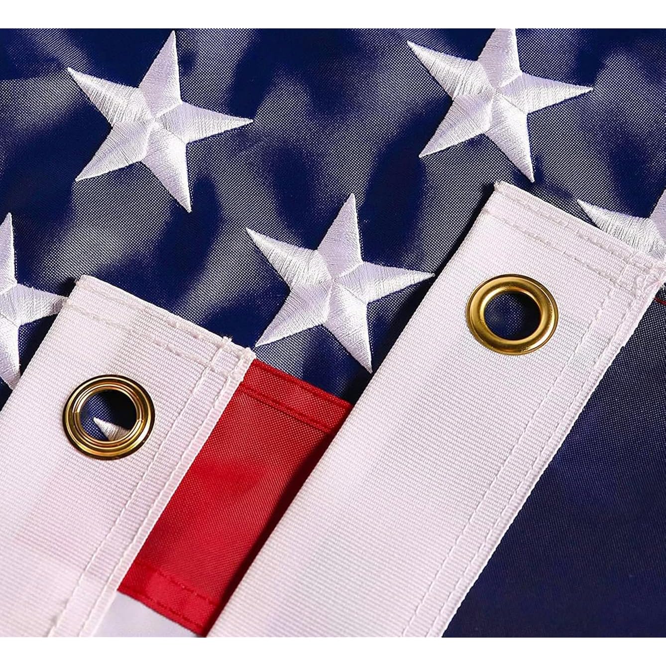 American Flag 5X8 Ft: Long Lasting And Heavy Duty Nylon Us Flags | Embroidered Stars, Sewn Stripes, Brass Grommets, Uv Protection Perfect For Outdoors! Usa Flag
