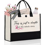 Baubledazz Breast Cancer Gifts For Women, Large Capacity Tote Bag, Breast Cancer Awareness Accessories, Ovarian Cancer Care