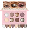 Ucanbe 8 Color Matte Sparkling Shimmer Baked Eyeshadow Palette – Highly Pigmented, Smooth & Blendable Formula With Neutral & Earthy Tones For Everyday & Dramatic Eye Makeup Pallet