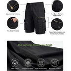 Mens Cargo Shorts Cotton Work Casual Shorts For Men With Multiple Pockets