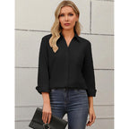 Zeagoo Blouses For Women Long Sleeve Button Down Shirts Dressy Casual Collared Tops Business Work Outfits