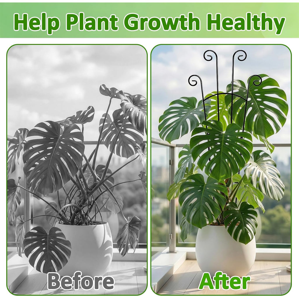 Monstera Plant Support - 32.6 Inch Tall Trellis With 2 Pack Plant Stakes For Your Large Climbing Monstera Deliciosa | Indoor Plant Climbing Frame For Potted Growth