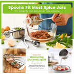Spring Chef Stainless Steel Measuring Cups And Spoons Set Of 14 With Leveler, Nesting Kitchen Metal Measuring Cups And Spoons Set For Dry And Liquid Ingredients, Perfect For Cooking & Baking