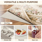 BAGAIL BASICS 8 x 10 FT Rug Pad Gripper for Hardwood Floors, Non Slip Rug Pads for Area Rugs, Extra Thick Under Rug Padding, Protect Your Rugs & Floors
