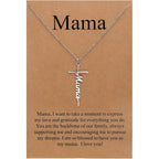 Lcherry Birthday Gifts for Grandma Mom Daughter Teacher Cross Necklace for Women Christian Necklaces Religious Gifts Jewelry for Women Mother's Day