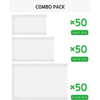 Syntus Vacuum Sealer Bags, 150 Gallon 11" X 16" And Quart 8" X 12" And Pint 6" X 10" Commercial Grade Precut Bag, Bpa Free Food Vac Bags For Storage, Meal Prep Or Sous Vide
