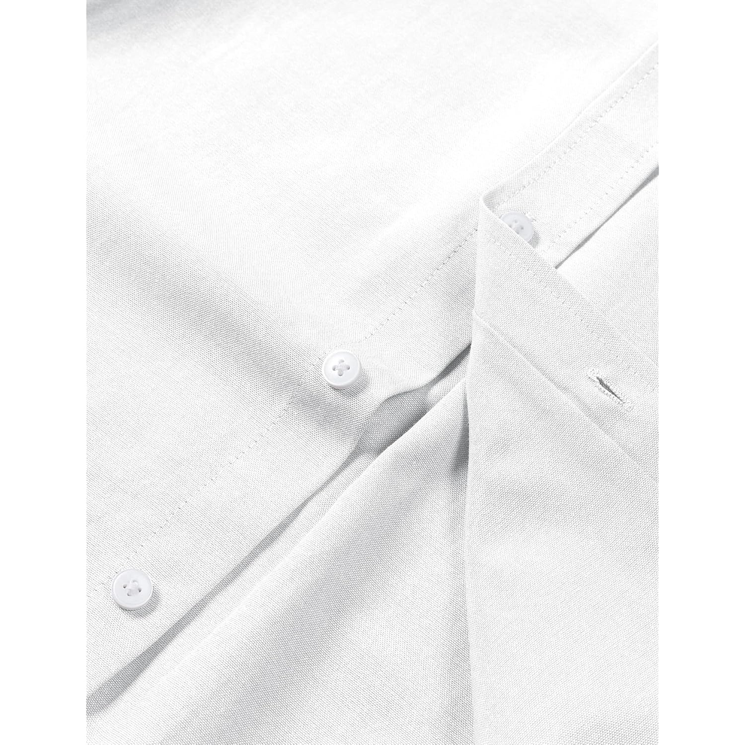 Lucmatton Men'S Lightweight Oxford Long Sleeve Button Down Shirt Business Casual Slim Fit Dress Shirts With Pocket