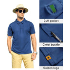 Zity Mens Polo Shirt Short Sleeve Sports Tactical T-Shirt Athletic Golf Polos Daily Casual Stylish Collared Shirts For Men