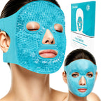 Cold Face Eye Mask Ice Pack Reduce Facial Puff, Dark Circles, Hot Cold Compress Pack, Face Spa Gift For Woman Sleeping, Pressure, Headaches, Skin Care, Post Laser Cosmetic Care, Reversible