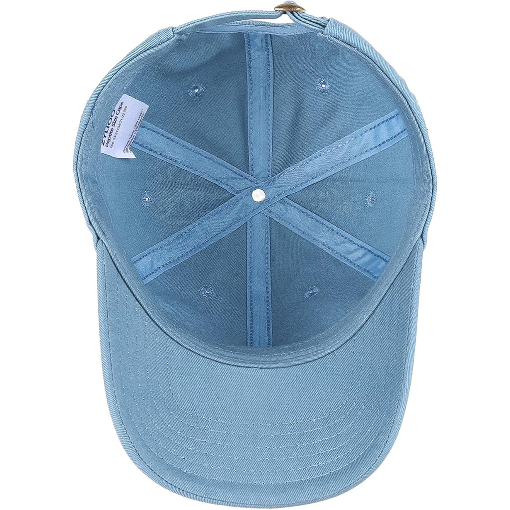 Zylioo Small Baseball Cap,Petite Size Ball Cap,Relaxed Little Sports Cap,Adjustable Fitted Golf Cap for Men Women