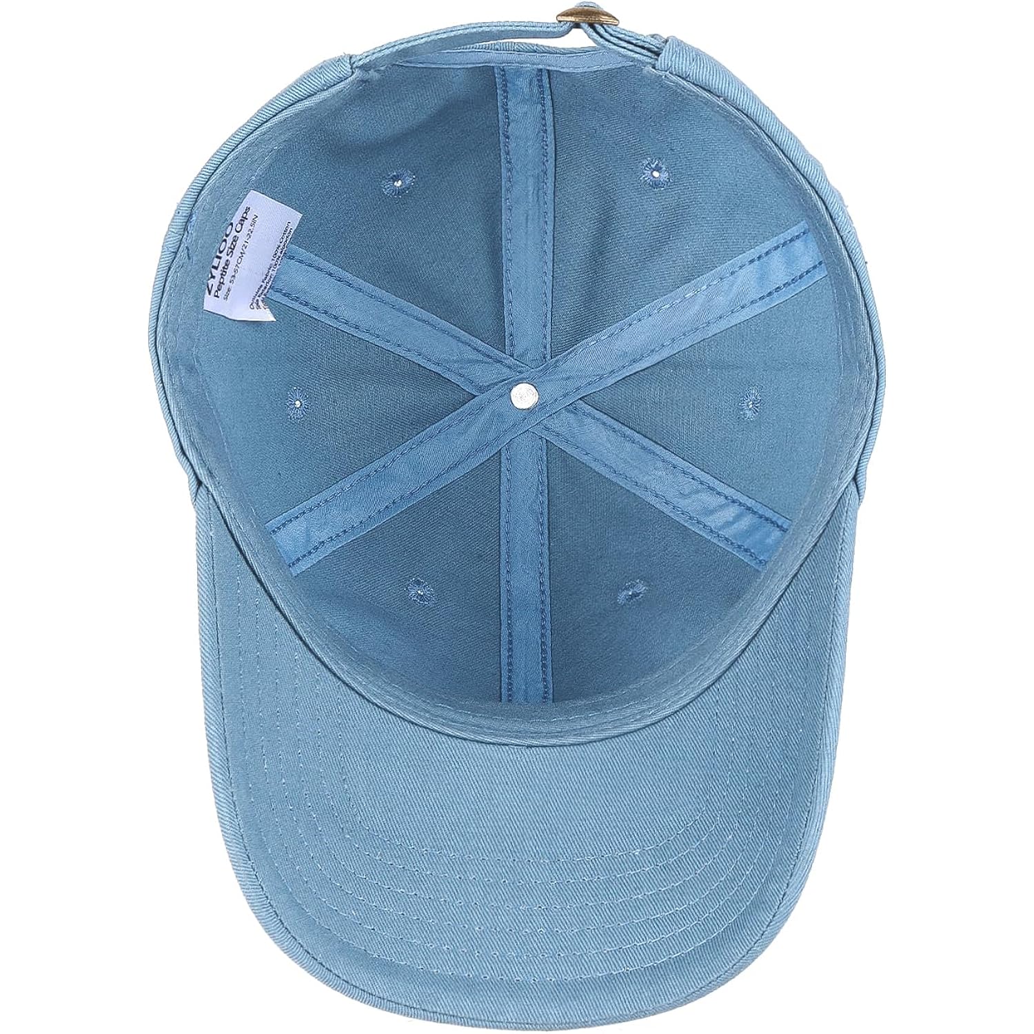 Zylioo Small Baseball Cap,Petite Size Ball Cap,Relaxed Little Sports Cap,Adjustable Fitted Golf Cap for Men Women