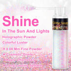 1Pc Hair And Body Glitter Spray, Shimmering Powder Sparkle Powder Makeup, Glitter Loose Sparkle Makeup For Body Highlighter,Festival Prom Rave Accessories，10G (Pastel)