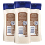 Vaseline Intensive Care Cocoa Radiant Pack Of 3 For Glowing Skin Body Gel Oil Made With Pure Cocoa Butter + Replenishing Oils 6.8 Fl Oz