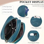 Small Crossbody Bags for Women, RFID Phone Purse with Card Slots, Triple Compartments Lightweight Shoulder Bag