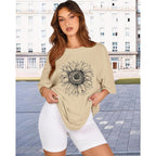 Womens Oversized Tshirt Graphic Tees Crew Neck Summer Short Sleeve Loose Fit Tops 2026