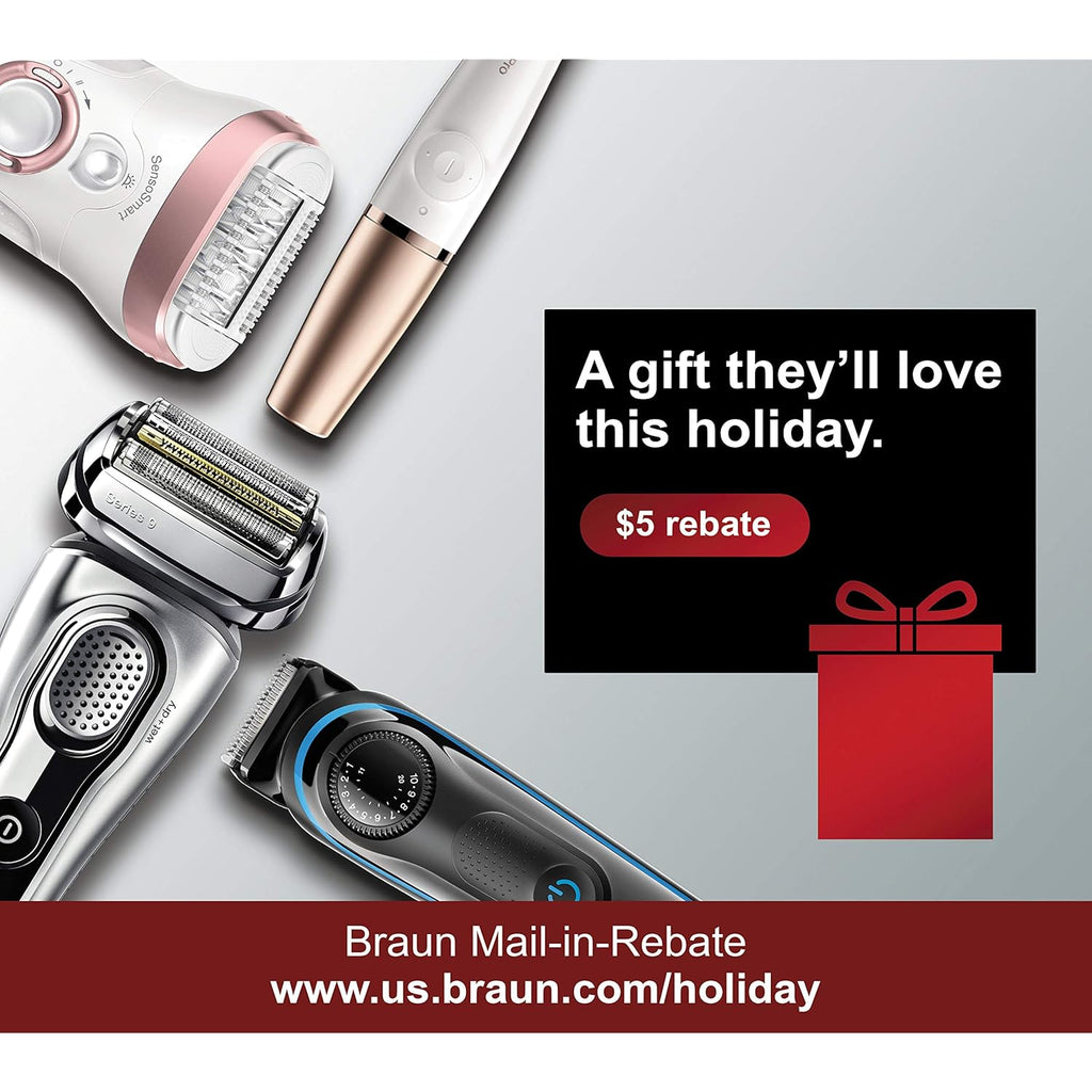 Braun Electric Razor for Men, M60b Mobile Electric Foil Shaver, Washable
