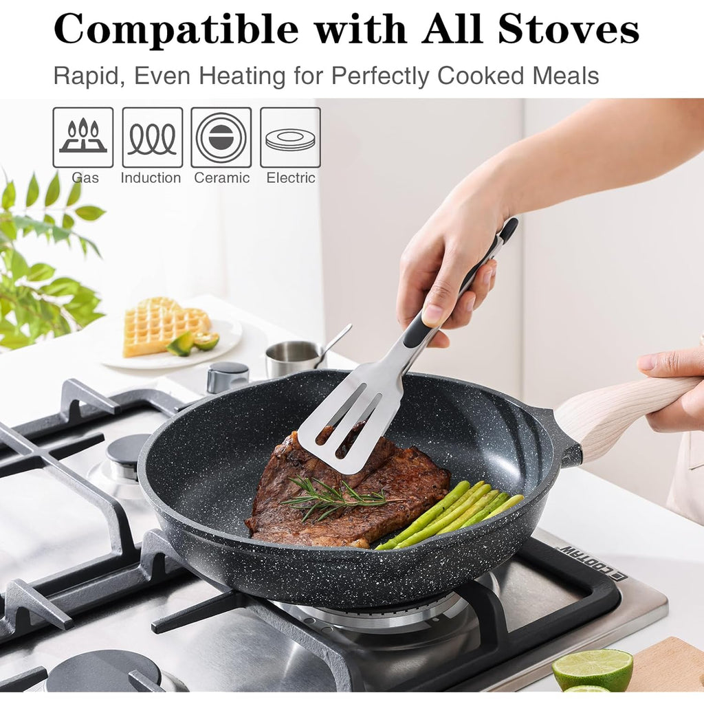 Kordisen Nonstick Frying Pan Skillet, 8 Inch Small Egg Omelet Pan, Healthy and Non Toxic, Induction Compatible, PFOA Free