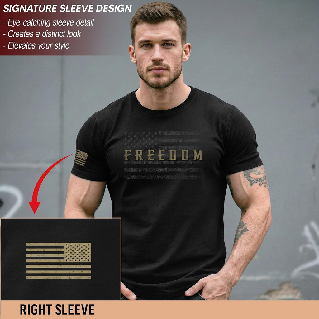Freedom T Shirt, American Flag Shirt, Freedom Shirts For Men, Patriotic Shirts For Men