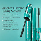 Thrive Causemetics Thrive Mascara, Liquid Lash Extensions Mascara, Tubing Mascara Lengthening, Volumizing & Curling, Smudge Proof, Washable, No Clumping Or Flaking, Vegan, Crystal (Brown Black)