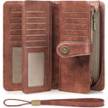 FALAN MULE Wallets for Women Trifold Wristlet Wallets Large Capacity RFID Blocking Ladies Purse Credit Card Holder