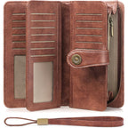 FALAN MULE Wallets for Women Trifold Wristlet Wallets Large Capacity RFID Blocking Ladies Purse Credit Card Holder