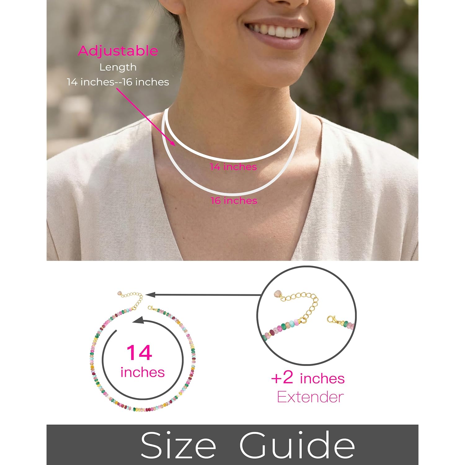 Heishi Style Gemstones/Natural Pearls Beaded Choker Necklace for Women, Handmade Jewelry Gifts for Her