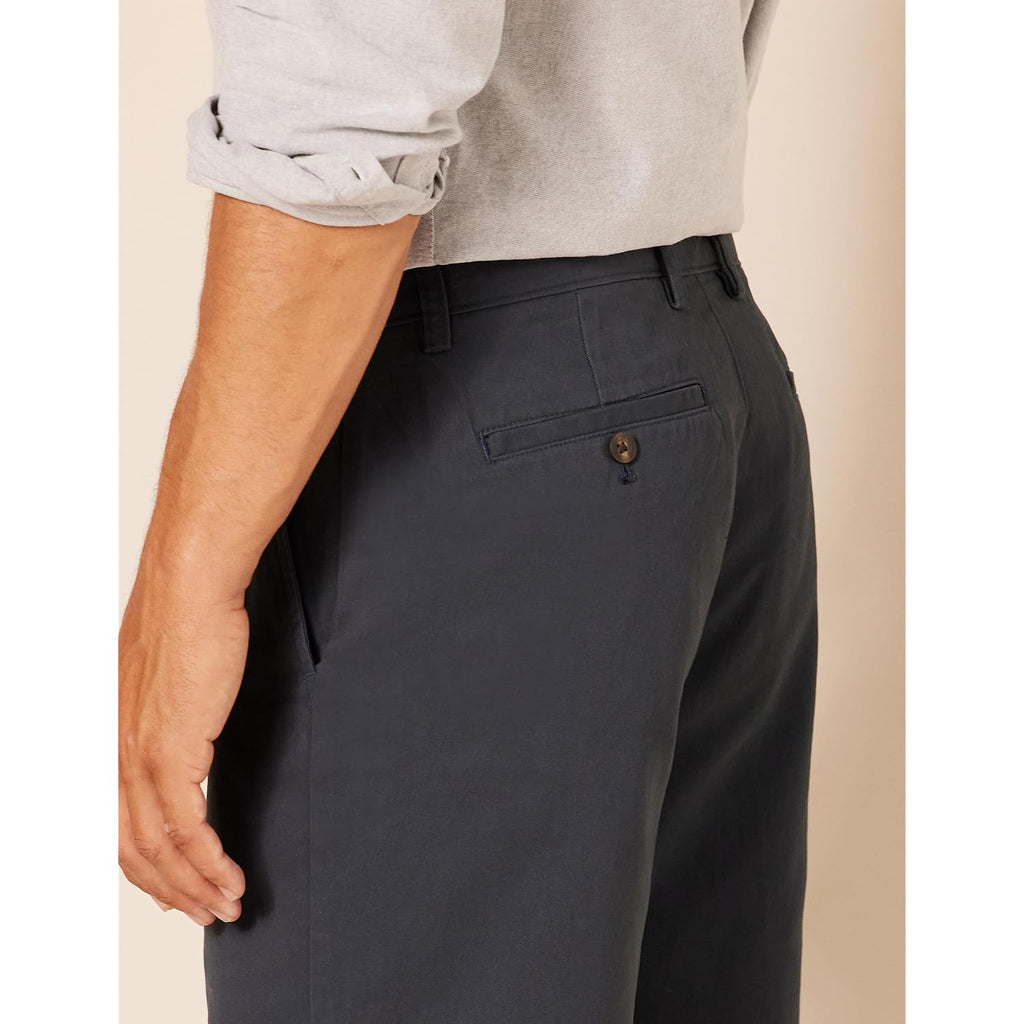 Amazon Essentials Men'S Classic-Fit 9" Cotton Twill Chino Shorts With Button-Through Pockets