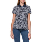 Women's Polo Short Sleeve Button Placket Polo