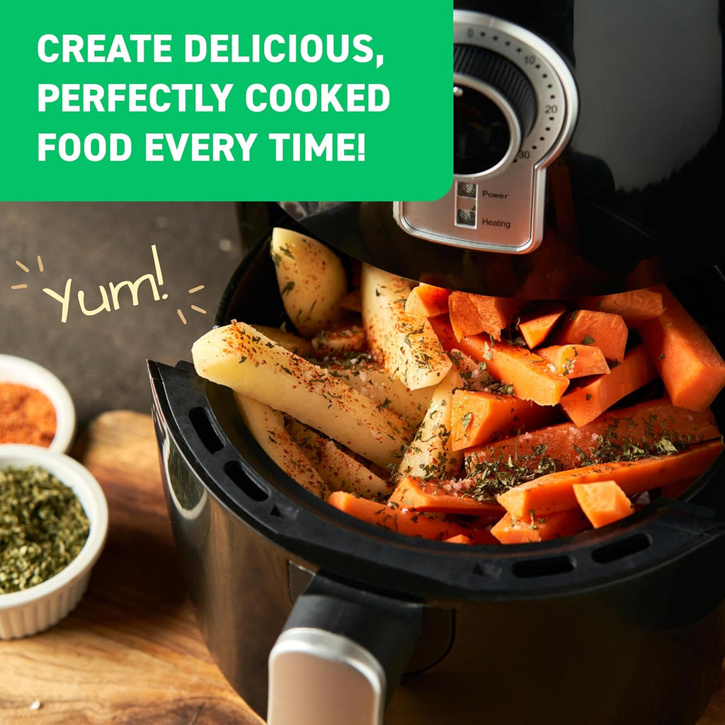 Air Fryer Cheat Sheet Magnets Cooking Guide Booklet - Air Fryer Cookbooks - Air Fryer Liners - Air Fryers Kitchen Gifts Gadgets 2026 - Air Fryer Accessories - Air Fryer Cooking Guide