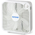 Hurricane Classic Floor Box Fan With 3 Speed Settings, White - 20In | Corded Portable Electric Air Cooling Unit W/ Powerful 2400 Cfm Airflow For Home, Garage, Office, Bedroom & Basement