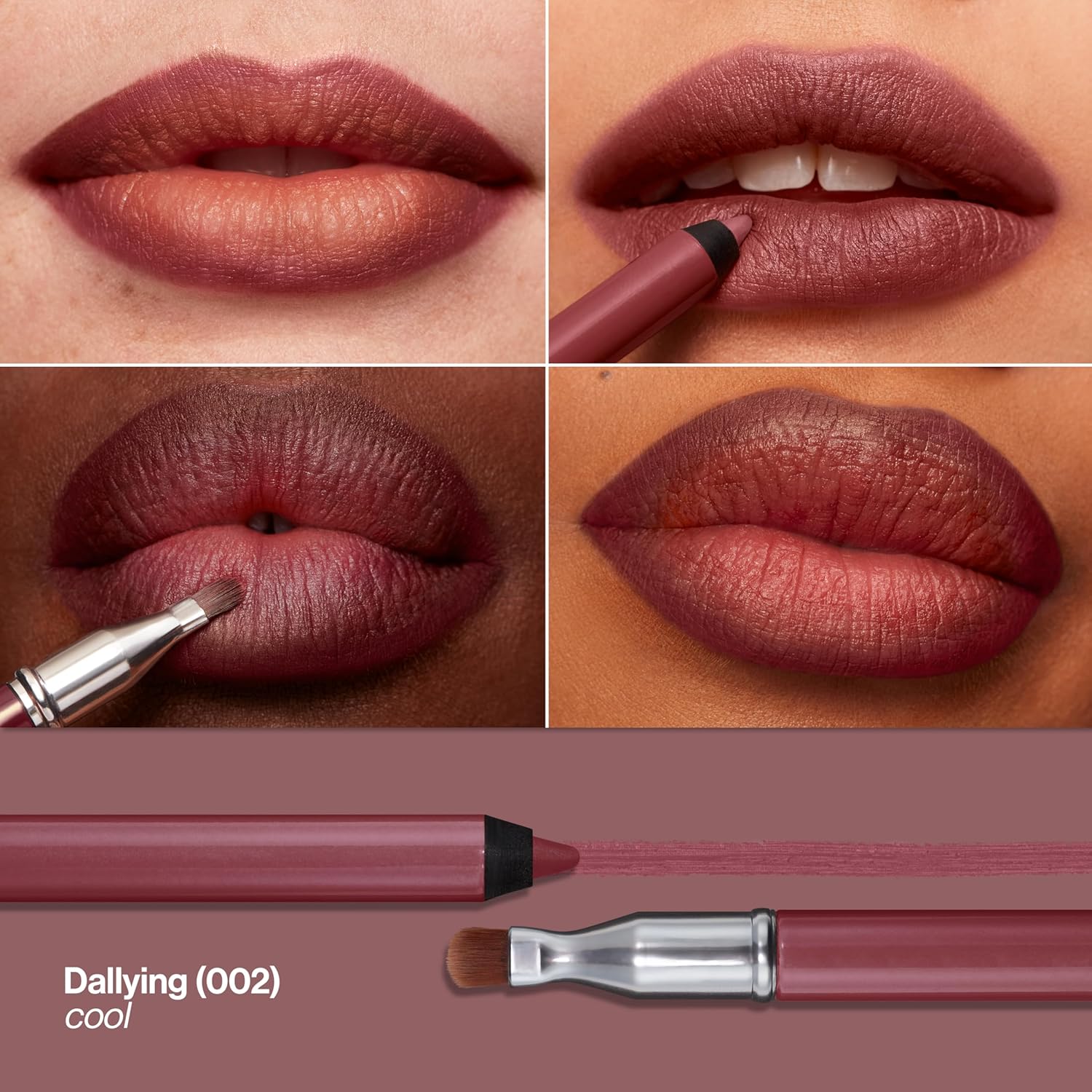 Revlon ColorStay Multi-Liner, Creamy Formula, Multiuse For Lips, Eyes & Face, Precision Brush for Easy Blending, 002 Dallying