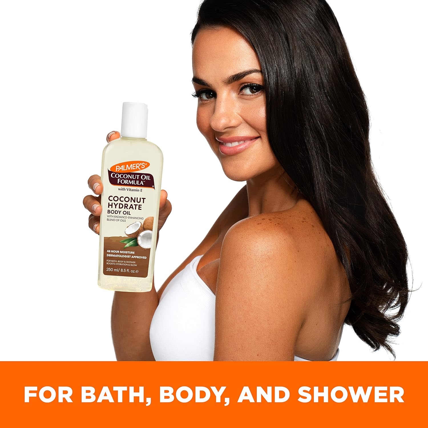 Palmer'S Coconut Oil Formula Body Oil, Body Moisturizer With Green Coffee Extract, Bath Oil For Dry Skin, 8.5 Ounces (Pour Cap)