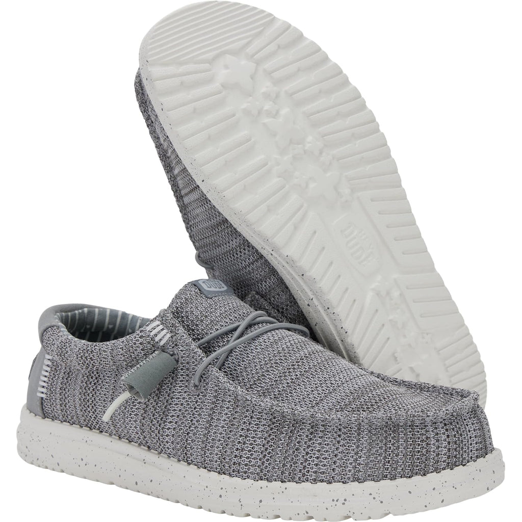 Heydude Men’S Wally Stretch Sox Slip-On Loafer, Lightweight, Breathable, With Flex & Fold Outsole