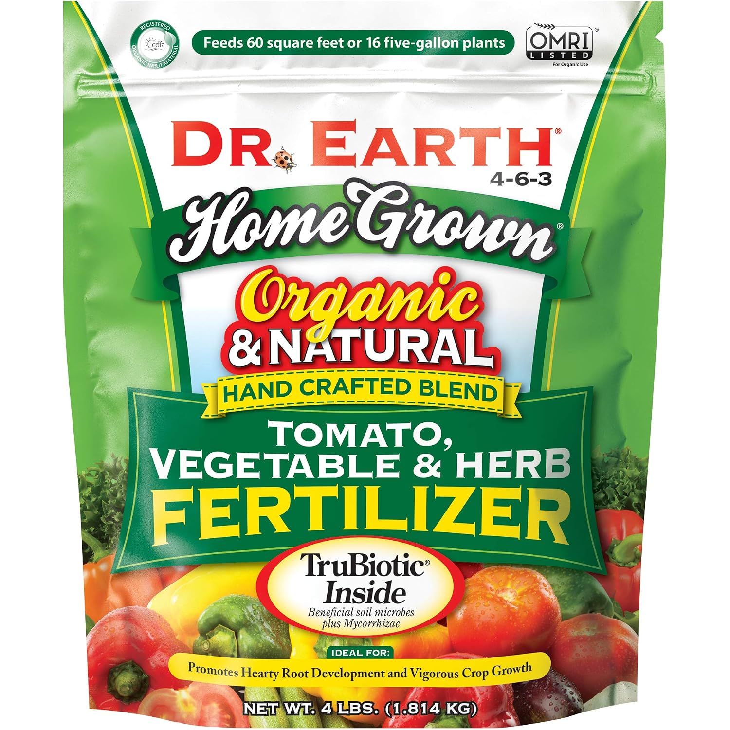 Dr. Earth Organic 5 Tomato, Vegetable & Herb Fertilizer Poly Bag